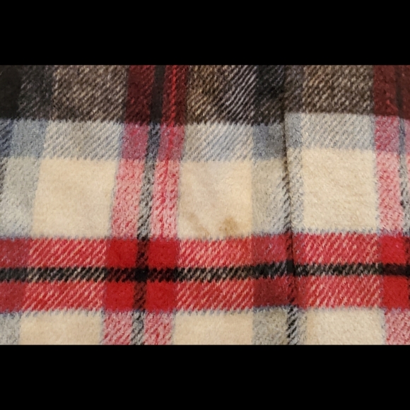 Hyfve Plaid Shacket Size Medium Red Black Cream - Picture 10 of 14